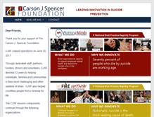 Tablet Screenshot of carsonjspencer.org